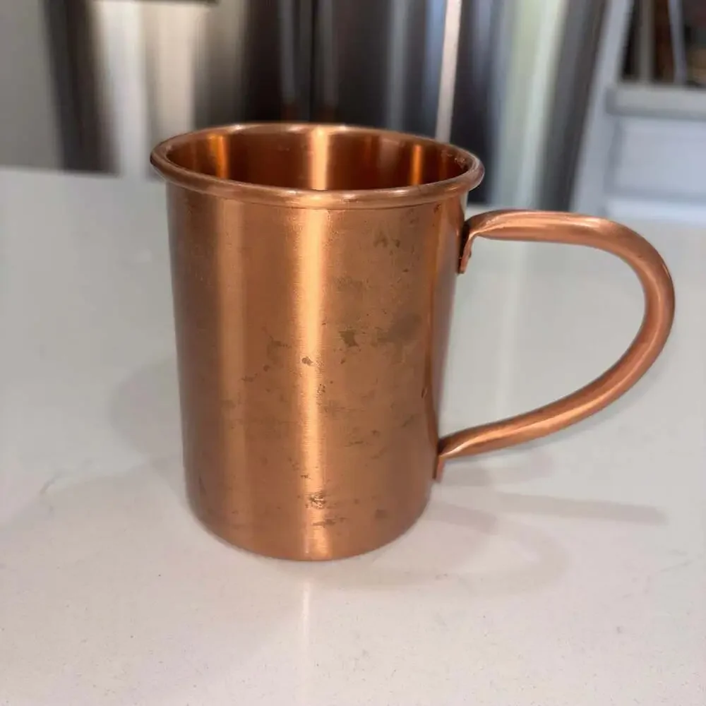 Hangar 1 Vodka Embossed Solid Copper Moscow Mule Mug